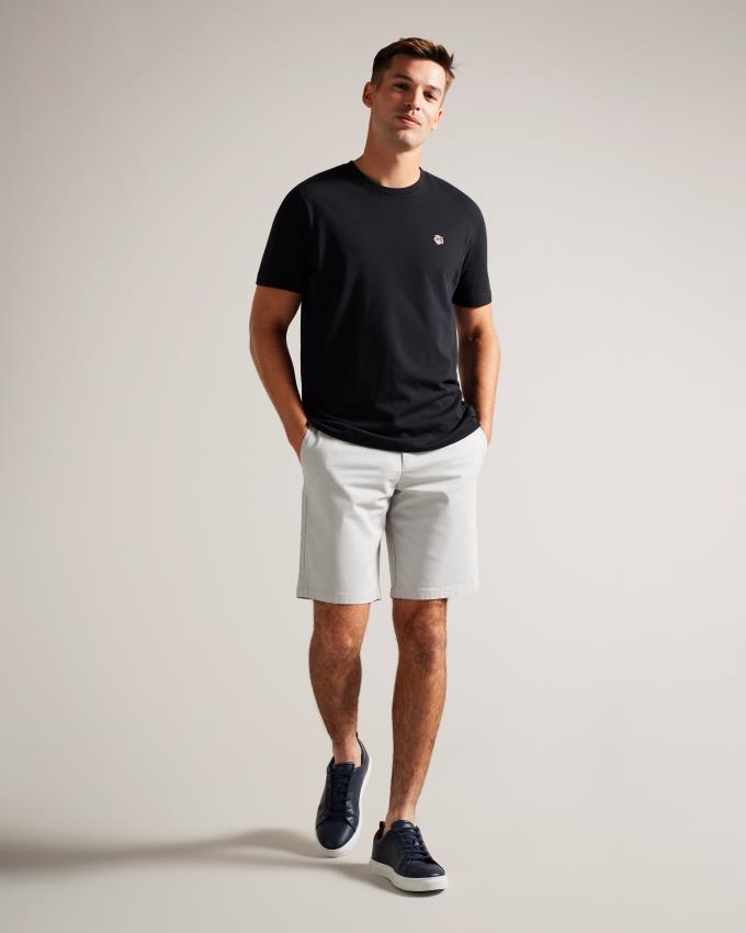 Short Ted Baker Chino Grise Clair Homme | ZAN-71556188